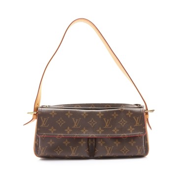 LOUIS VUITTON LV 路易威登 Viva Cite MM 原花帆布 肩背包 棕色 M51164 【二手名牌BRAND OFF】