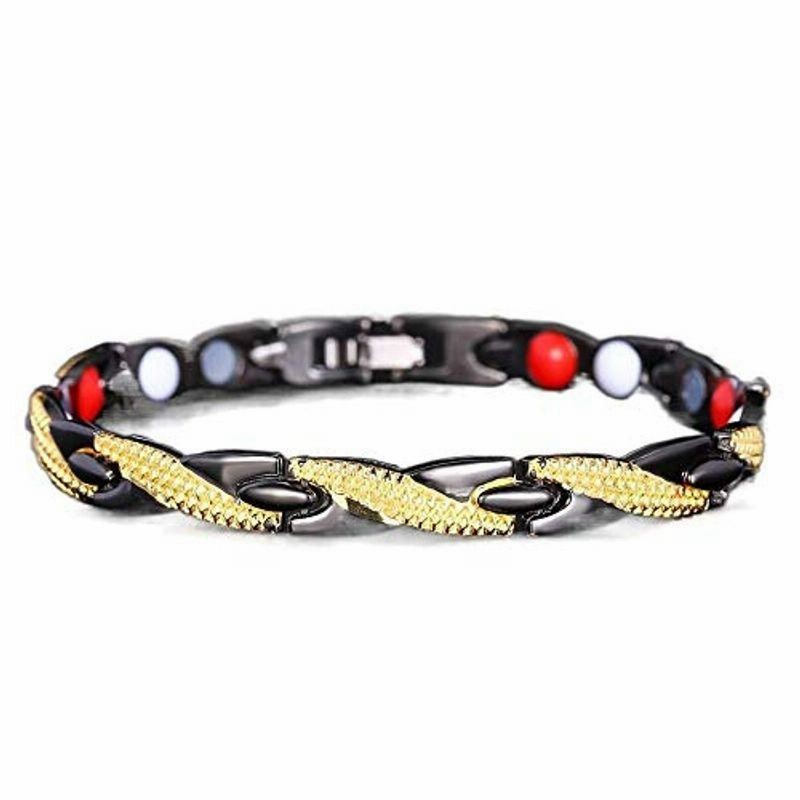 Rockyu 磁気ブレスレット ブラック ゴールド ゲルマニウムブレスレット レディース メンズ 男女兼用 細い 龍紋ブレスレット おしゃれ 通販 Lineポイント最大0 5 Get Lineショッピング