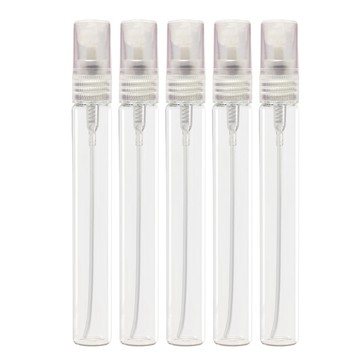 MYBeauty 玻璃噴霧分裝瓶10ml-5入 防疫酒精分裝/香水分裝小噴瓶/玻璃分裝/旅用分裝罐/小物分裝瓶/按壓式噴霧瓶