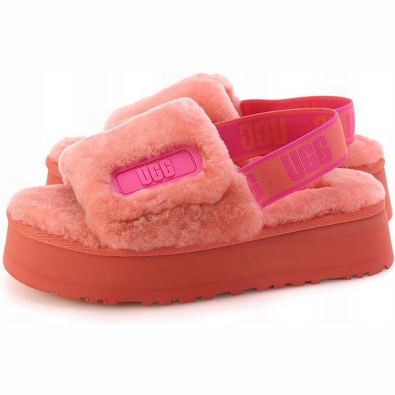 アグオーストラリア Ugg Australia サンダル Disco Slide ディスコ スライド オレンジ レディース Vcrl Vibrantcoral 通販 Lineポイント最大0 5 Get Lineショッピング