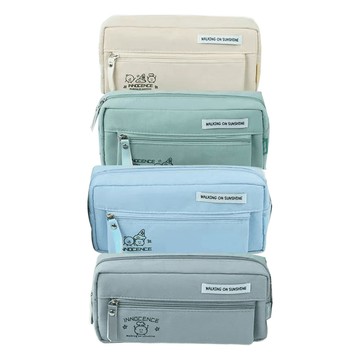 拾趣在野方形拼接筆袋(款式隨機出貨)