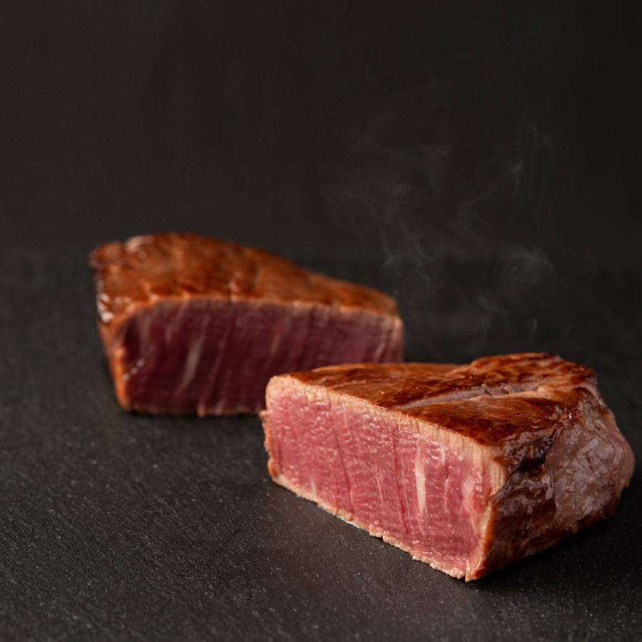 前田牧場 ヒレステーキ 2枚セット 厚切り 赤身牛 牛肉 ステーキ ヒレ肉 国産 肉