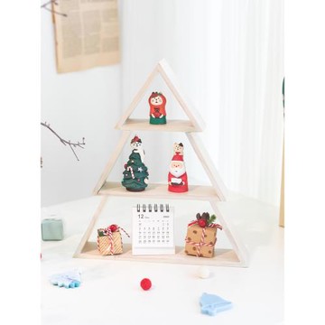 阿楹 圣誕樹框架玄關擺件梳妝臺餐桌電視柜臥室ins治愈奶油風裝飾