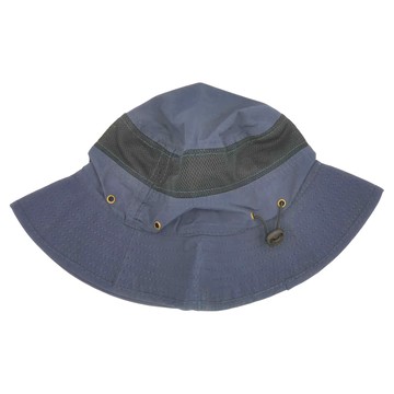 抗UV親子遮陽帽 素色款  經典藏藍  L