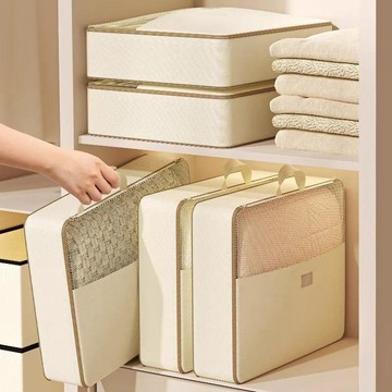 【台灣出貨】可視窗壓縮衣物收納袋家用防塵四件套牀品整理包便攜旅遊收納神器