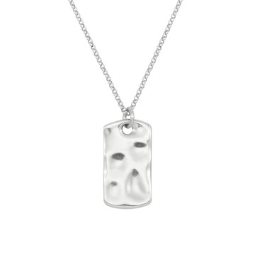 Men's Engravable Waterfall ID Tag Pendant