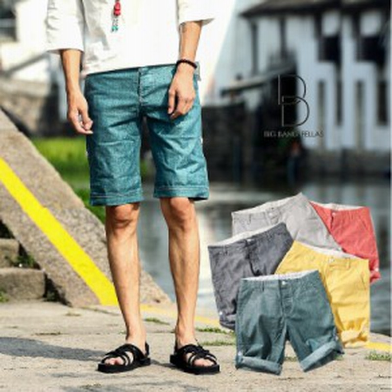 丈の長さが変えれる メンズ リネンハーフパンツ ショートパンツ ショーツ リラックスパンツ メンズファッション ストリート系 カ 通販 Lineポイント最大1 0 Get Lineショッピング
