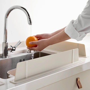防濺水擋水板 一體式吸盤水槽擋水板 水槽擋水板 洗漱台擋水板 加長水槽擋水板 硅膠防水條 硅膠吸盤擋水條 廚房防濺水擋板