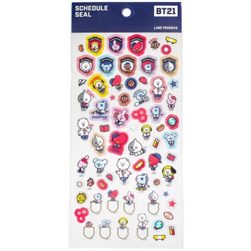 日本限定ENSKY正版BT21環球大學明星學校日程貼紙#458041(防彈少年團創作LINE FRIENDS)
