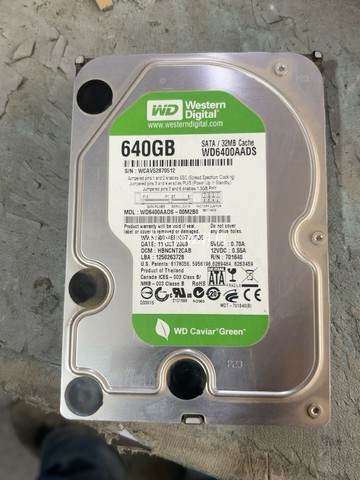 WESTERN DIGITAL 640G SATA 串口硬盤 測試良好 適合存儲升级【三和電腦配件店】
