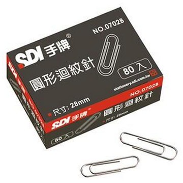 【文具通】SDI 手牌 順德 ABEL 力大牌 亞柏 迴紋針 品牌隨機出貨 P206【APP滿額下單10%點數(單一帳號最高5000點)】1/31止