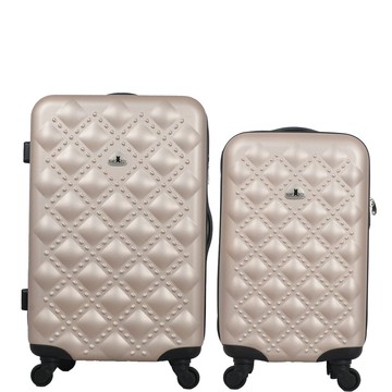 Bear Box 時尚香奈兒系列霧面24吋+20吋旅行箱/行李箱