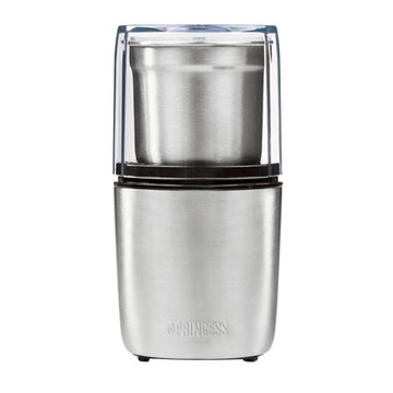 【PRINCESS 荷蘭公主】不鏽鋼咖啡磨豆機 一鍵啟動 易清洗 圓弧三角形設計  221041