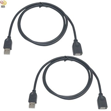 月陽超值2入1.4米公對母雙屏蔽磁環USB延長線傳輸線充電線(USB14MX2)