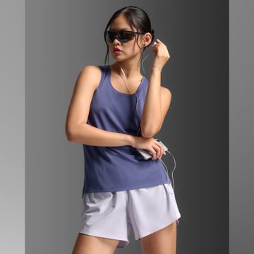 【2XU】Aero Singlet 女士 暢跑透氣排汗快乾UPF防曬無袖運動背心 | 紫