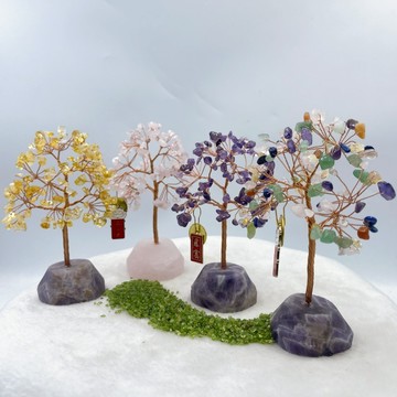 SWEET HEART 桌上型 小招財樹 原礦水晶樹 造型招財樹 發財樹 多款 現貨