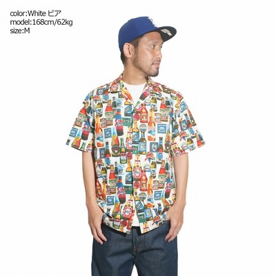 パシフィックレジェンド PACIFIC LEGEND 総柄 半袖シャツメンズ