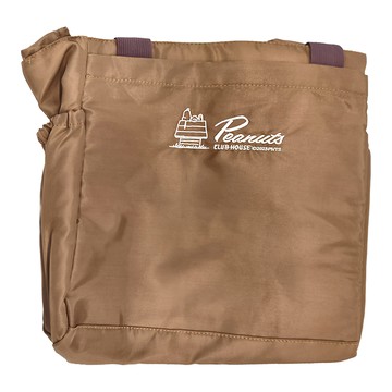 PEANUTS 史努比 悠活肩背大保溫袋  31 x 17 x 38cm  棕色  1個