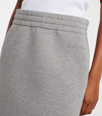 Gucci Logo jersey miniskirt