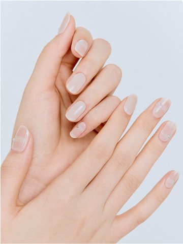 Chiffon Check Gel Nails