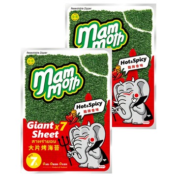 MM象 泰式烤海苔 酷辣香味 爽脆口感  42g  2袋