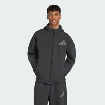 Adidas 愛迪達 M Z.n.e. Pr Fz JM6055 男 連帽外套 防潑水 保暖 運動外套 黑灰 亞版