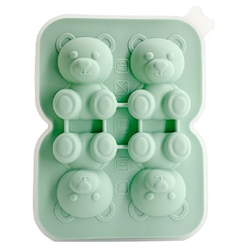 優思居 小熊造型冰塊模具 15.2 x 11 x 3.6cm 隨機出貨  1個
