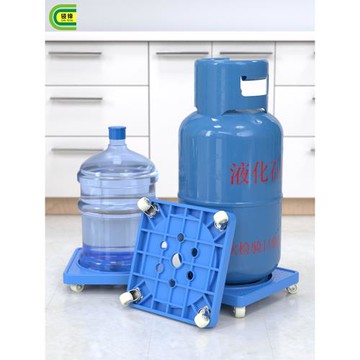 煤氣瓶移動托架家用煤氣罐廚房置物架子底座收納柜泡菜壇托盤推車