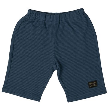 akachan honpo - 短褲-華夫格-深 藍色