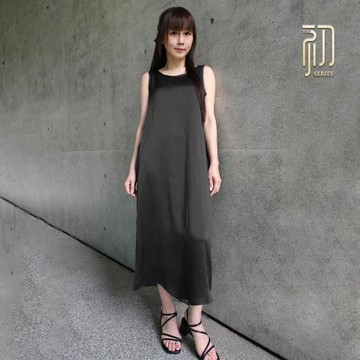 【PRIMO AMORE】絲滑露背無袖洋裝