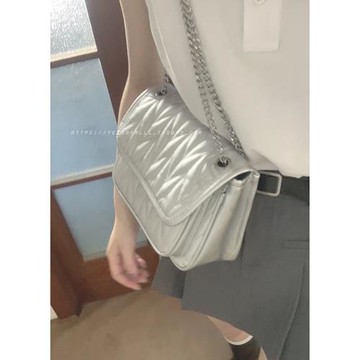 百搭大容量包包女2023新款潮時尚小香風菱格鏈條包斜挎包流浪包