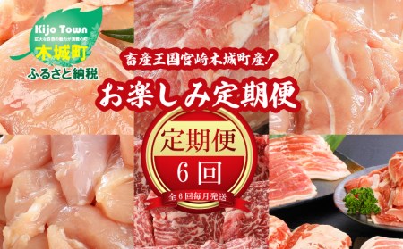 畜産王国宮崎木城町産！牛・豚・鶏お楽しみ定期便　6回 K00_T003_2