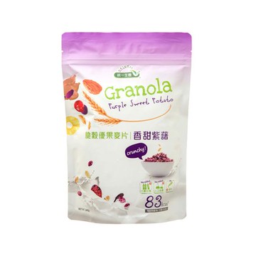 統一生機脆穀優果麥片240g-香甜紫藷
