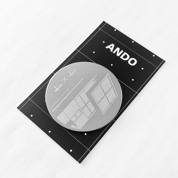 4 x 4 混凝土住宅 (安藤忠雄) 金屬徽章胸針心口針