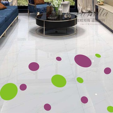 防水自粘星星愛心圓形波點遮蓋地磚小瑕疵瓷磚破損遮擋裝飾地板貼