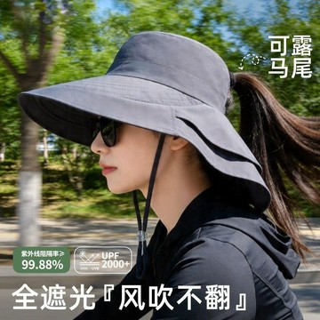 護頸太陽帽 防曬帽 漁夫帽 遮陽帽 防曬帽女 騎行護頸遮陽帽 護頸漁夫帽 夏季遮陽帽 登山漁夫帽 大帽檐 釣魚帽71