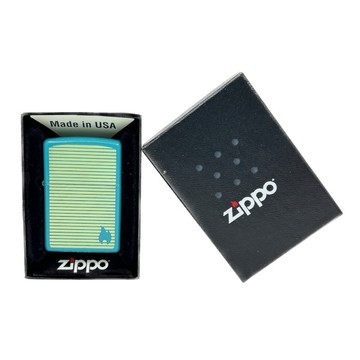 【ZIPPO】Flat Turquoise Laser Engrave 防風打火機【墊腳石】