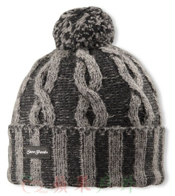 【【蘋果戶外】】Snow Travel 雪之旅 AR-60 羊毛帽 3M高級雙色反摺保暖羊毛球帽 毛線帽防風帽遮耳帽反折帽保暖帽 防寒帽 登山.滑雪