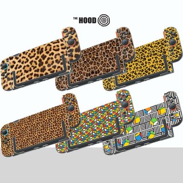 THE HOODx豹紋系列 豹紋圖案適用于任天堂switch 2新款透明保護殼分體式手柄套一體抗刮耐磨游戲機保護套配件