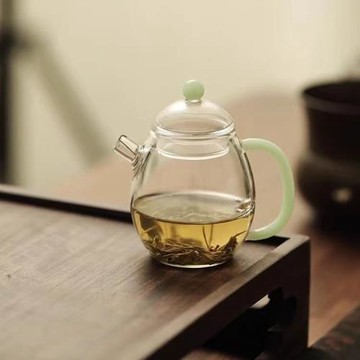 批發玉玲瓏高硼硅玻璃小茶壺耐熱泡茶壺功夫茶具單人用小茶壺