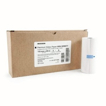 Premium Video Paper - High Density 110 mm X 20 Meter Roll Case of 5 by McKesson