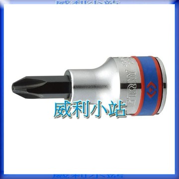 【威利小站】KING TONY 4021 1/2" 十字起子頭套筒 4分十字頭螺絲用 四分 十字凸套筒
