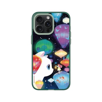 iPhone 15 Pro Max Clear 憂墨綠 - Little Oil Art 小油画 - 希望的光