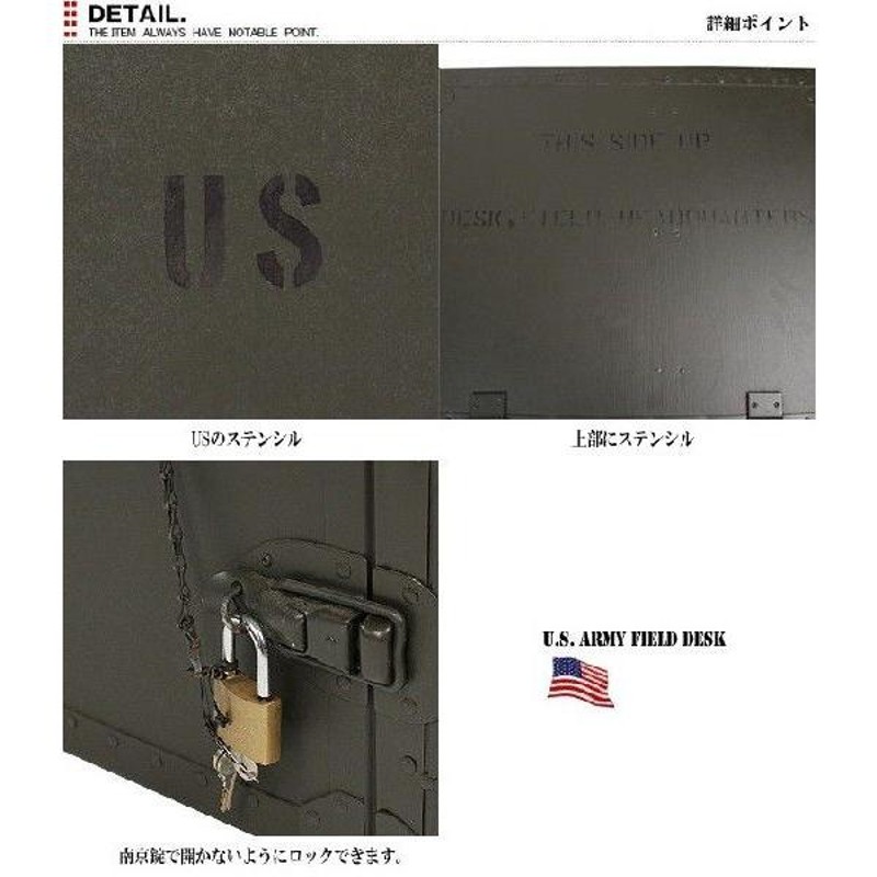 実物 新品 米軍US.ARMY(米陸軍）フィールドデスク ＃1 ミリタリー