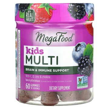 MegaFood, Kids Multi，漿果味，60 粒軟糖