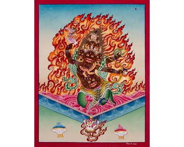 開悟之光  拉胡拉唐卡畫