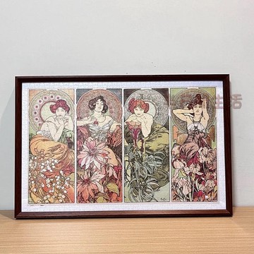 拼圖相框 500片1000片 拼圖框 相框 ?框 拚圖框架 裝裱畫框 【正合適】拼圖框1000片定做5075相框架500