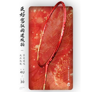 嘉羽辰龍PRO羽毛球拍單拍 新款超輕全碳素4U專業進攻型比賽龍年拍