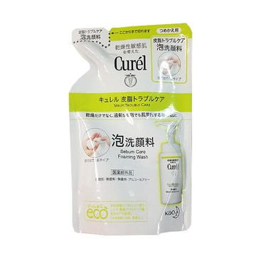 花王Curel 皮脂煩惱護理泡沫潔面乳 [替換裝] [【醫藥部外品】]