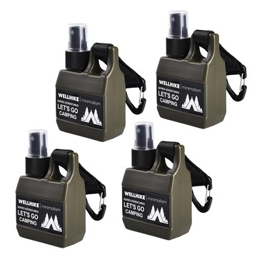 WellHike 玩客 戶外露營噴瓶 80ml  4個  軍綠色